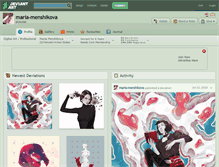 Tablet Screenshot of maria-menshikova.deviantart.com
