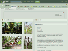 Tablet Screenshot of dirtyg.deviantart.com