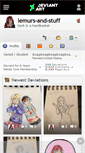 Mobile Screenshot of lemurs-and-stuff.deviantart.com