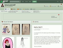 Tablet Screenshot of lemurs-and-stuff.deviantart.com