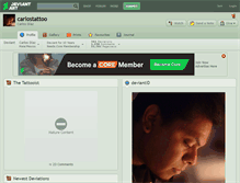 Tablet Screenshot of carlostattoo.deviantart.com