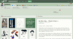 Desktop Screenshot of crazibastid.deviantart.com