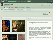 Tablet Screenshot of dragon-software.deviantart.com