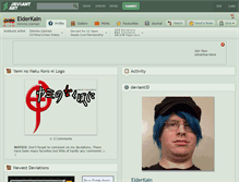 Tablet Screenshot of elderkain.deviantart.com
