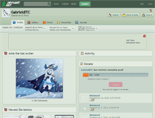 Tablet Screenshot of gabrieldltc.deviantart.com