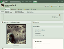 Tablet Screenshot of nevermore-band.deviantart.com