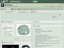 Tablet Screenshot of kazuto-kun.deviantart.com