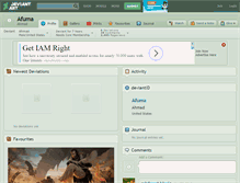Tablet Screenshot of afuma.deviantart.com