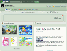 Tablet Screenshot of crystal-sky.deviantart.com