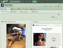 Tablet Screenshot of foxxfireart.deviantart.com