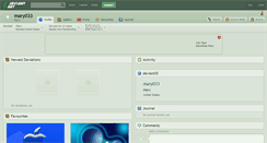 Desktop Screenshot of mary033.deviantart.com
