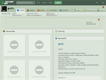 Tablet Screenshot of goofu.deviantart.com