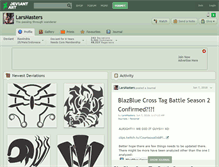 Tablet Screenshot of larsmasters.deviantart.com