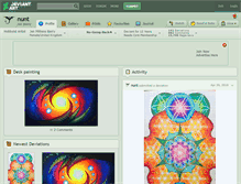Tablet Screenshot of nunt.deviantart.com