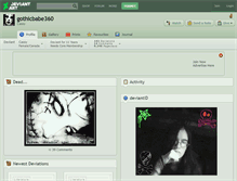 Tablet Screenshot of gothicbabe360.deviantart.com