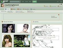 Tablet Screenshot of crazyshiningdiamond.deviantart.com