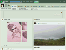 Tablet Screenshot of etf-fan.deviantart.com