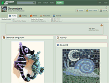 Tablet Screenshot of chromodoris.deviantart.com