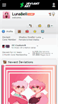 Mobile Screenshot of lunabell.deviantart.com