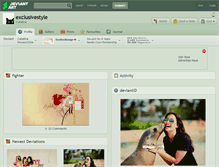 Tablet Screenshot of exclusivestyle.deviantart.com
