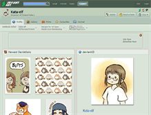 Tablet Screenshot of kata-elf.deviantart.com