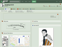 Tablet Screenshot of jonathan3333.deviantart.com