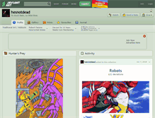 Tablet Screenshot of hesnotdead.deviantart.com