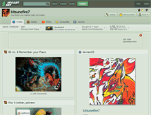 Tablet Screenshot of kitsunefire7.deviantart.com