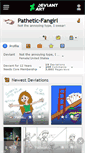 Mobile Screenshot of pathetic-fangirl.deviantart.com