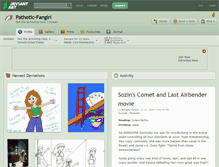 Tablet Screenshot of pathetic-fangirl.deviantart.com