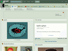 Tablet Screenshot of jaws.deviantart.com