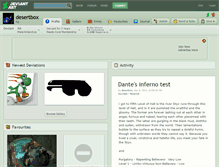 Tablet Screenshot of desertbox.deviantart.com