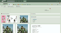 Desktop Screenshot of mattarax.deviantart.com