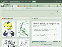 Tablet Screenshot of ben-hurr.deviantart.com