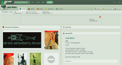 Desktop Screenshot of lady-black.deviantart.com