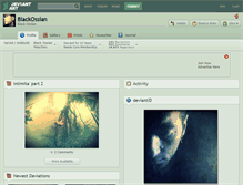 Tablet Screenshot of blackossian.deviantart.com