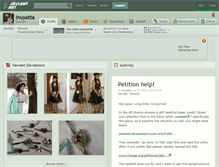 Tablet Screenshot of inuyatta.deviantart.com