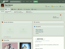 Tablet Screenshot of iltaa-hakuro.deviantart.com