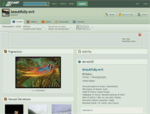 Tablet Screenshot of beautifully-evil.deviantart.com