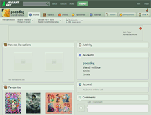Tablet Screenshot of pocodog.deviantart.com
