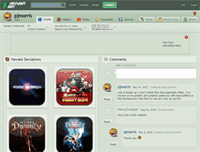 Tablet Screenshot of pjmorris.deviantart.com