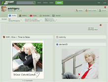 Tablet Screenshot of aoishigeru.deviantart.com