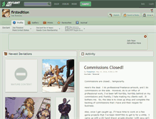 Tablet Screenshot of firstedition.deviantart.com