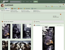 Tablet Screenshot of clawswans.deviantart.com