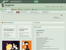 Tablet Screenshot of femalefonzie.deviantart.com