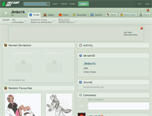 Tablet Screenshot of jimbo16.deviantart.com