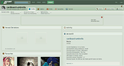 Desktop Screenshot of cardboard-umbrella.deviantart.com