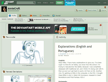 Tablet Screenshot of anniecroft.deviantart.com