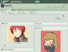 Tablet Screenshot of ladyxowl.deviantart.com