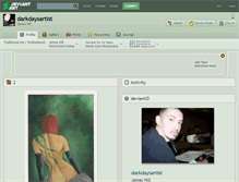 Tablet Screenshot of darkdaysartist.deviantart.com